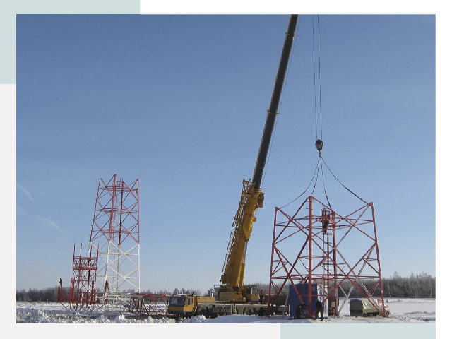 Монтаж вышек связи в Северодвинске