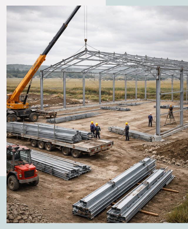 Строительство ангаров для сельхозтехники в Северодвинске под ключ