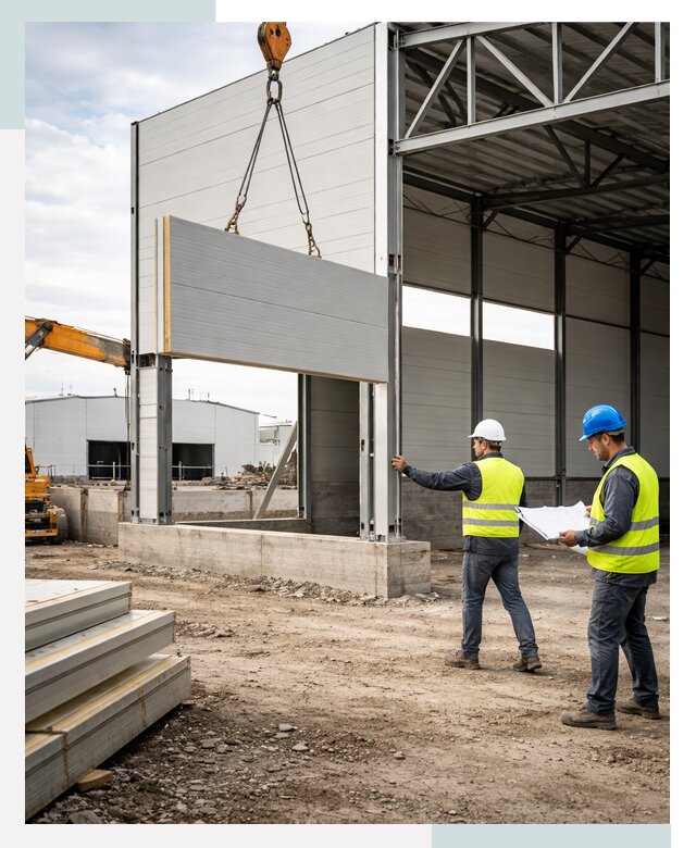 Склад из сэндвич панелей под ключ в Северодвинске от 9615 р. | СтальСтрой-Свр