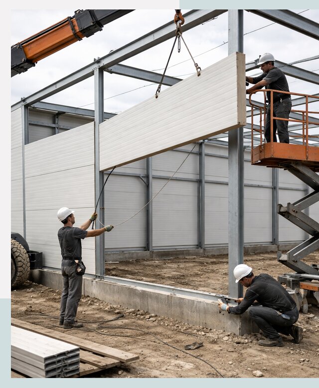 Строительство складов из сэндвич панелей в Северодвинске под ключ